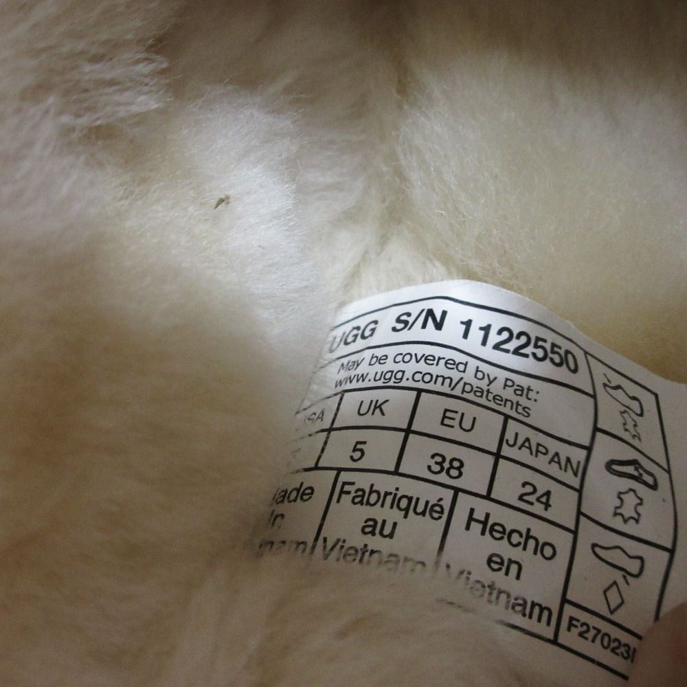  UGG アグ W ディスケット ムートンサンダル 1122550 24 cm キャメル レディース 古着 サンダル サンダル ミュール