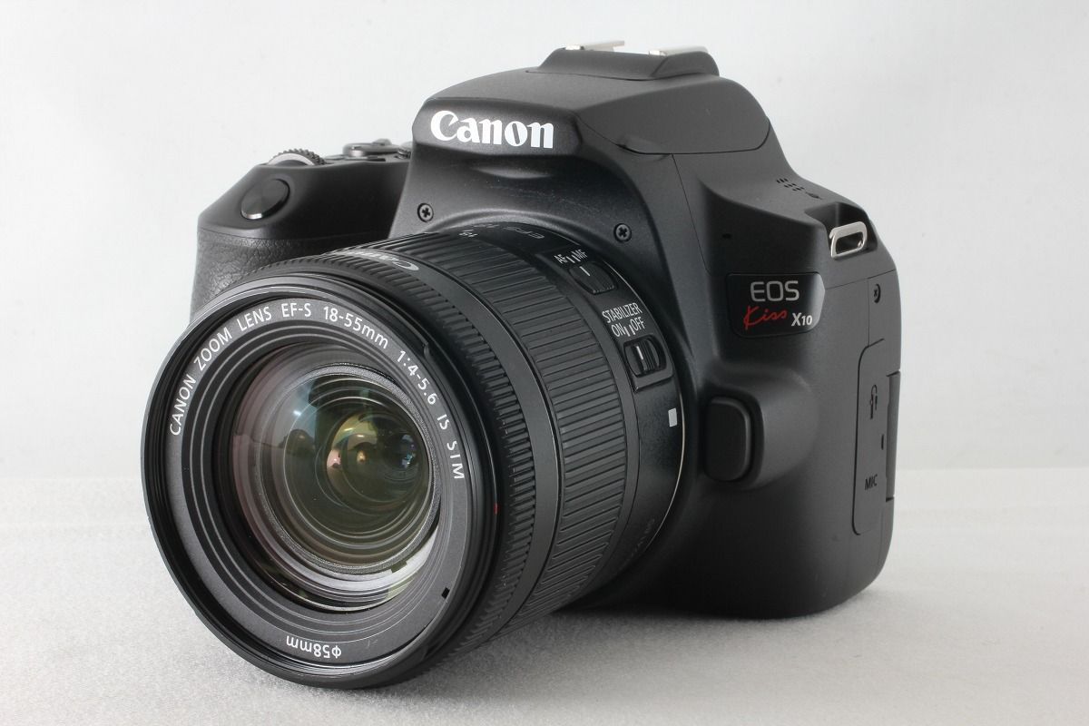 キヤノン Canon EOS Kiss X10 EF-S18-55 IS STM レンズキット ブラック