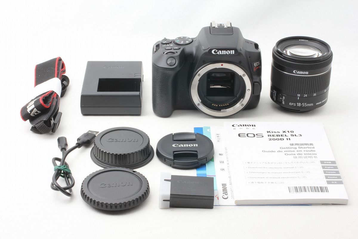 キヤノン Canon EOS Kiss X10 EF-S18-55 IS STM レンズキット ブラック
