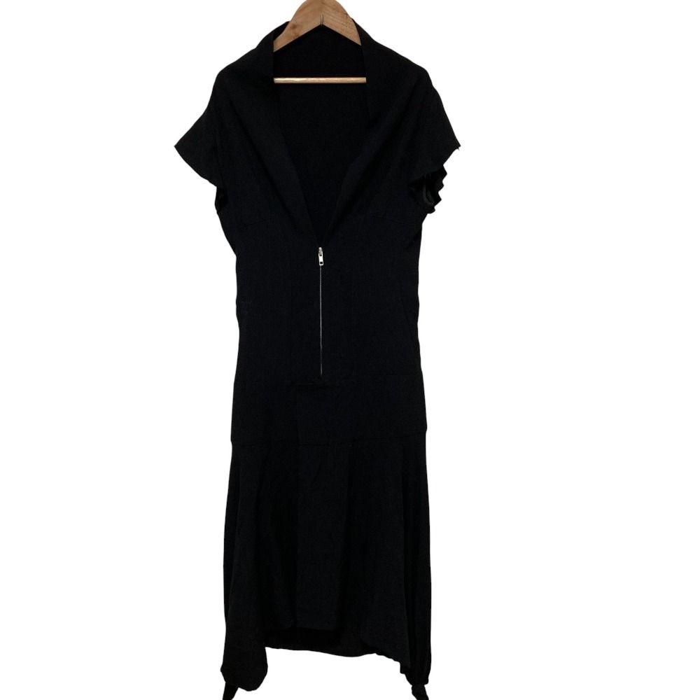 Yohji Yamamoto ヨウジヤマモト オープンバック ワンピース FY-D17-202 サイズ1 ブラック レディース 古着