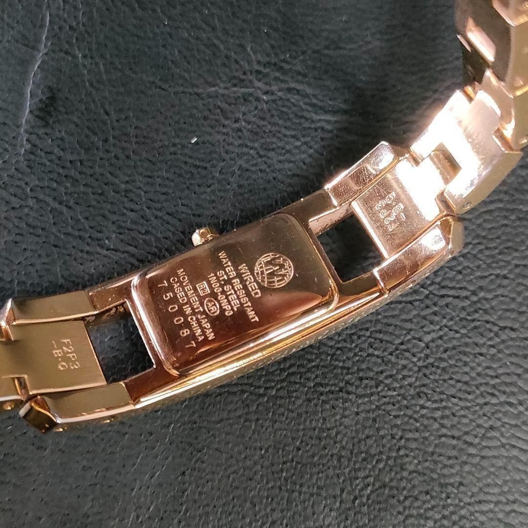  SEIKO WIRED セイコー ワイアード ゴールド レッド クォーツ 腕時計(クォーツ) 腕時計(アナログ)