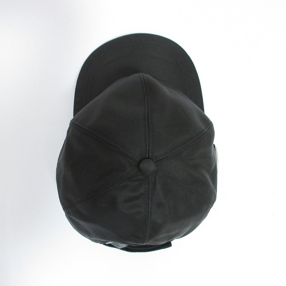 美品 PRADA プラダ トライアングルロゴ ベースボールキャップ