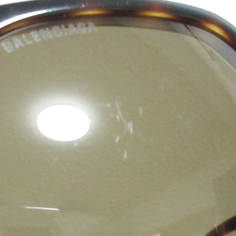  バレンシアガ サイドロゴ スクエア サングラス ブラウン べっ甲 レディース 古着 サングラス 小物