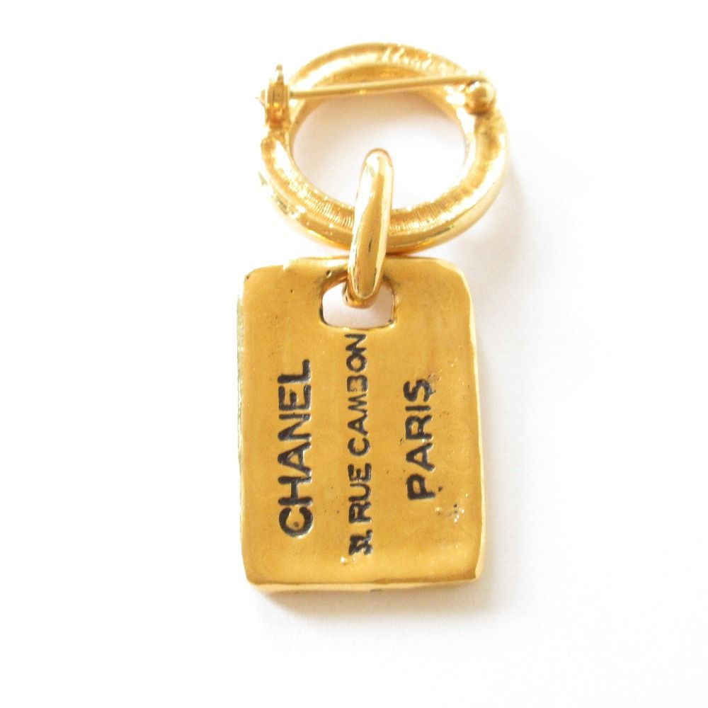 良品 CHANEL シャネル ヴィンテージ 31 RUE CAMBON プレート ブローチ