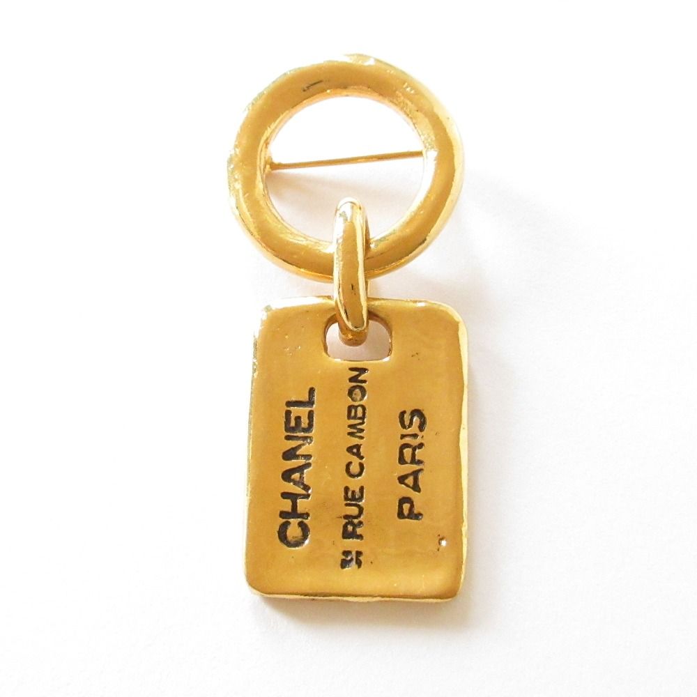 CHANEL シャネル ヴィンテージ 31 RUE CAMBON プレート ブローチ ゴールド レディース 古着