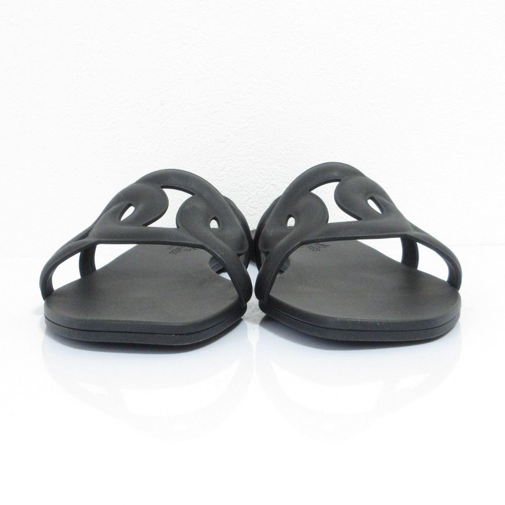 新品同様 HERMES エルメス アロハ フラットサンダル ミュール 35 22.5