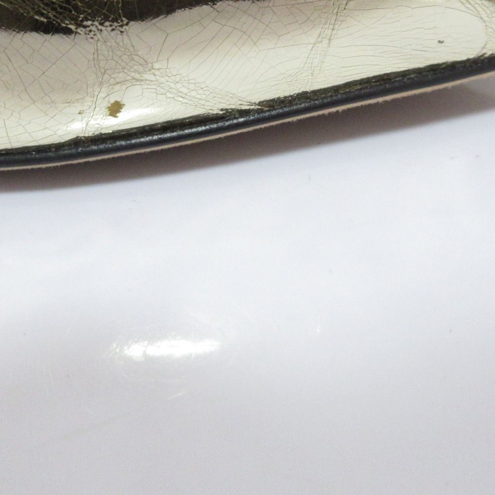  sergio rossi セルジオロッシ バイ ポインテッドトゥパンプス ホワイト 37 23.5 cm相当 ブラック レディース 古着 ハイヒール パンプス パンプス