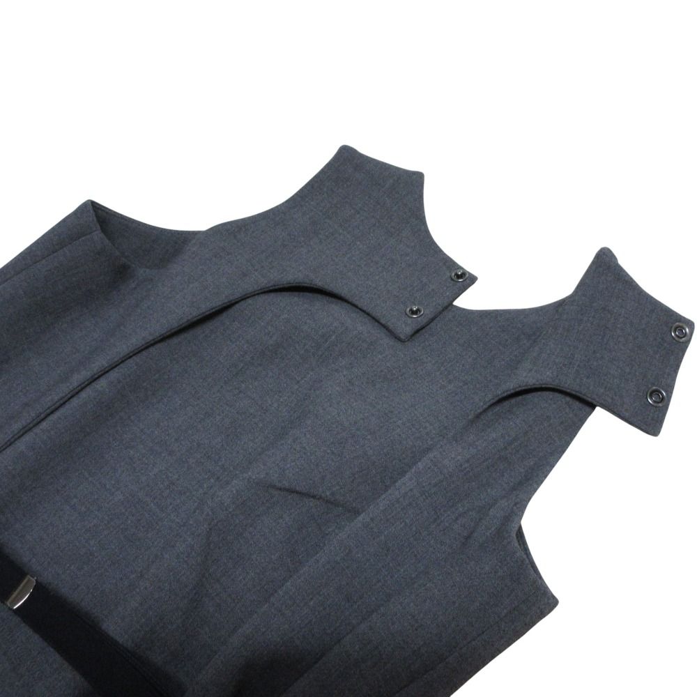 美品 24AW UN3D アンスリード バックオープンビスチェ コクーンワイド  