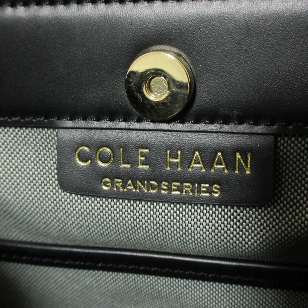  Cole Haan コールハーン ウォーブン レザードローストリング 2 WAY バックパック リュック ブラック レディース 古着 リュック バックパック バッグ