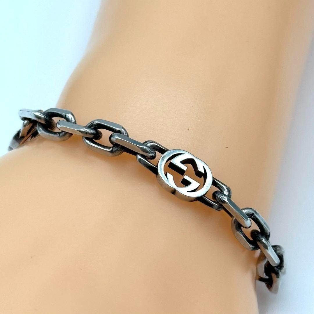 GUCCI インターロッキングg 17サイズ ブレスレット 096720 - メルカリ