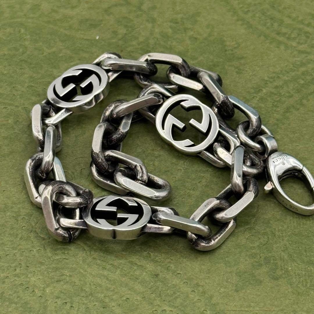 GUCCI インターロッキングg 17サイズ ブレスレット 096720 - メルカリ