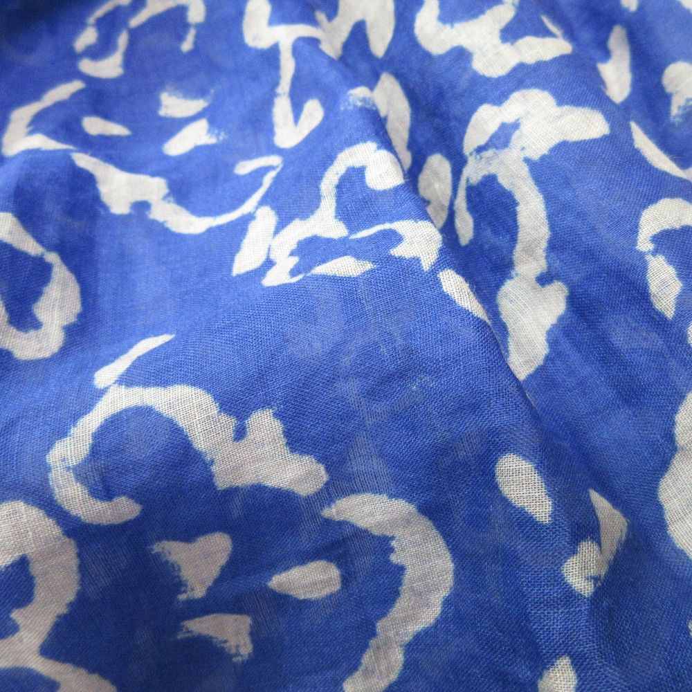 良品 CAROLINA HERRERA キャロライナヘレラ 総柄 リネン シャツ  