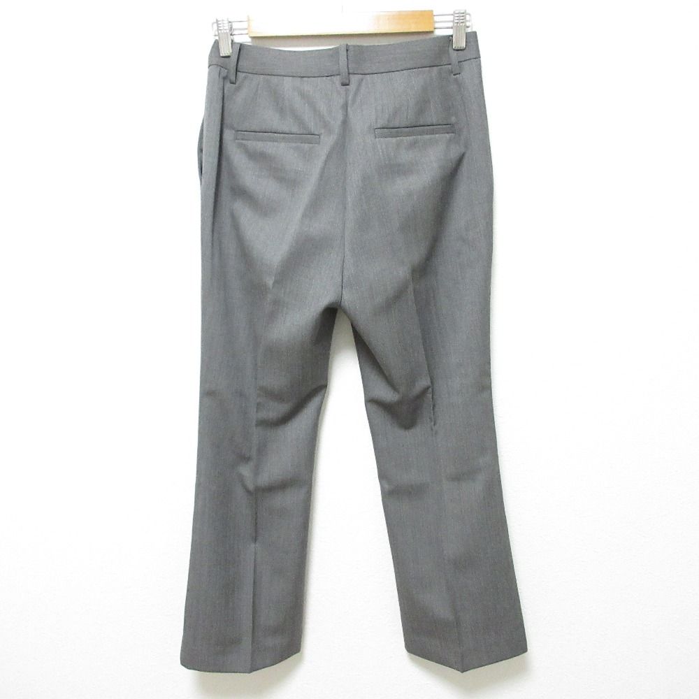 24SS コルピエロ ドゥーズィエムクラス ウール ギャバジン タイト フ パンツ 24030520204010 サイズ40 グレー レディース 古着