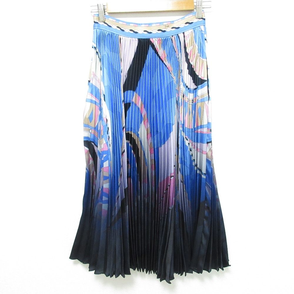 美品 EMILIO PUCCI エミリオプッチ プッチ柄 プリーツスカート サイズ