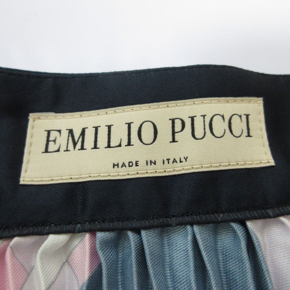 美品 EMILIO PUCCI エミリオプッチ プッチ柄 プリーツスカート サイズ