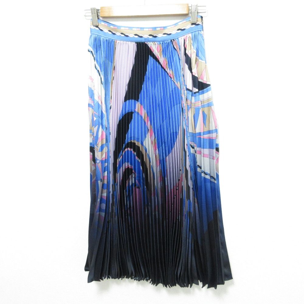 美品 EMILIO PUCCI エミリオプッチ プッチ柄 プリーツスカート サイズ