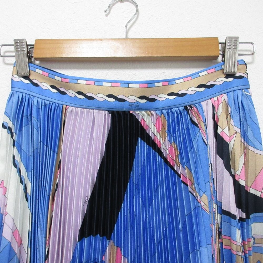 美品 EMILIO PUCCI エミリオプッチ プッチ柄 プリーツスカート サイズ