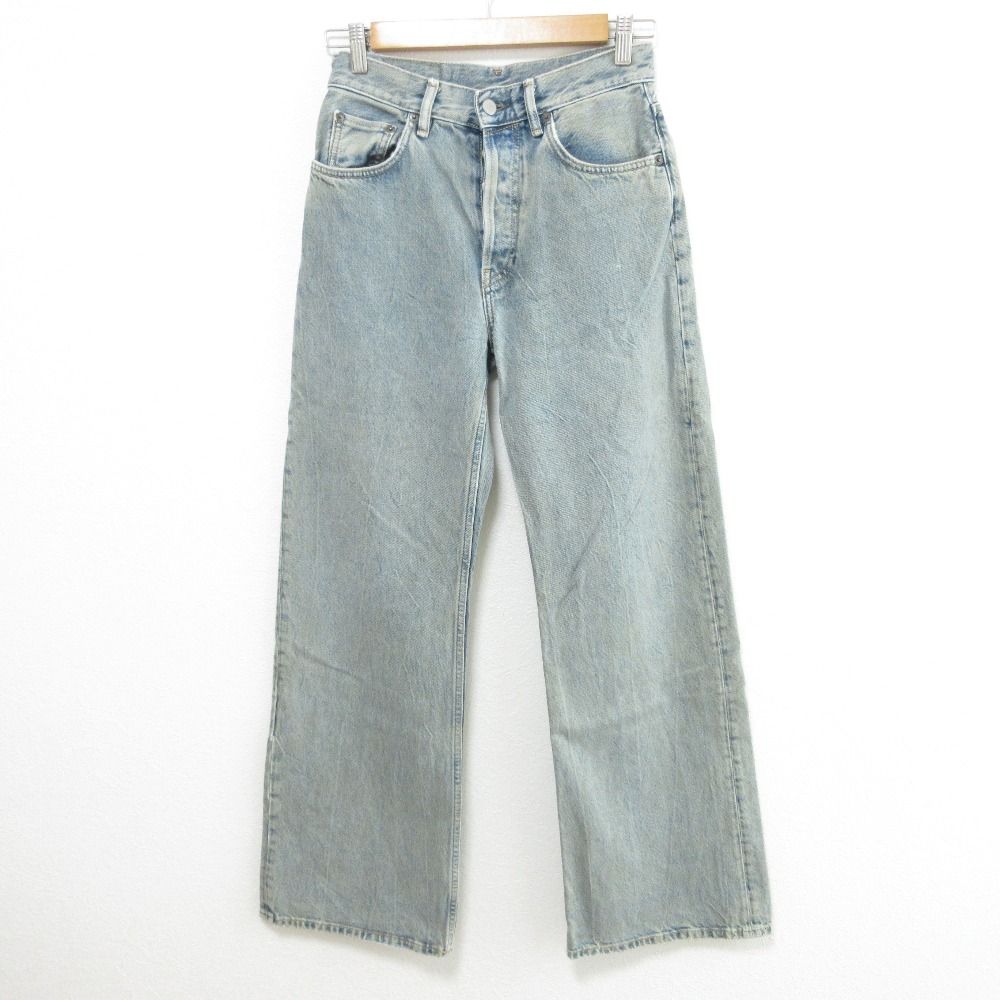 Acne Studios アクネストゥディオズ 2021F DELTA レギュラーフィット デニムパンツ ジーンズ サイズ24 ブルー メンズ レディース 古着