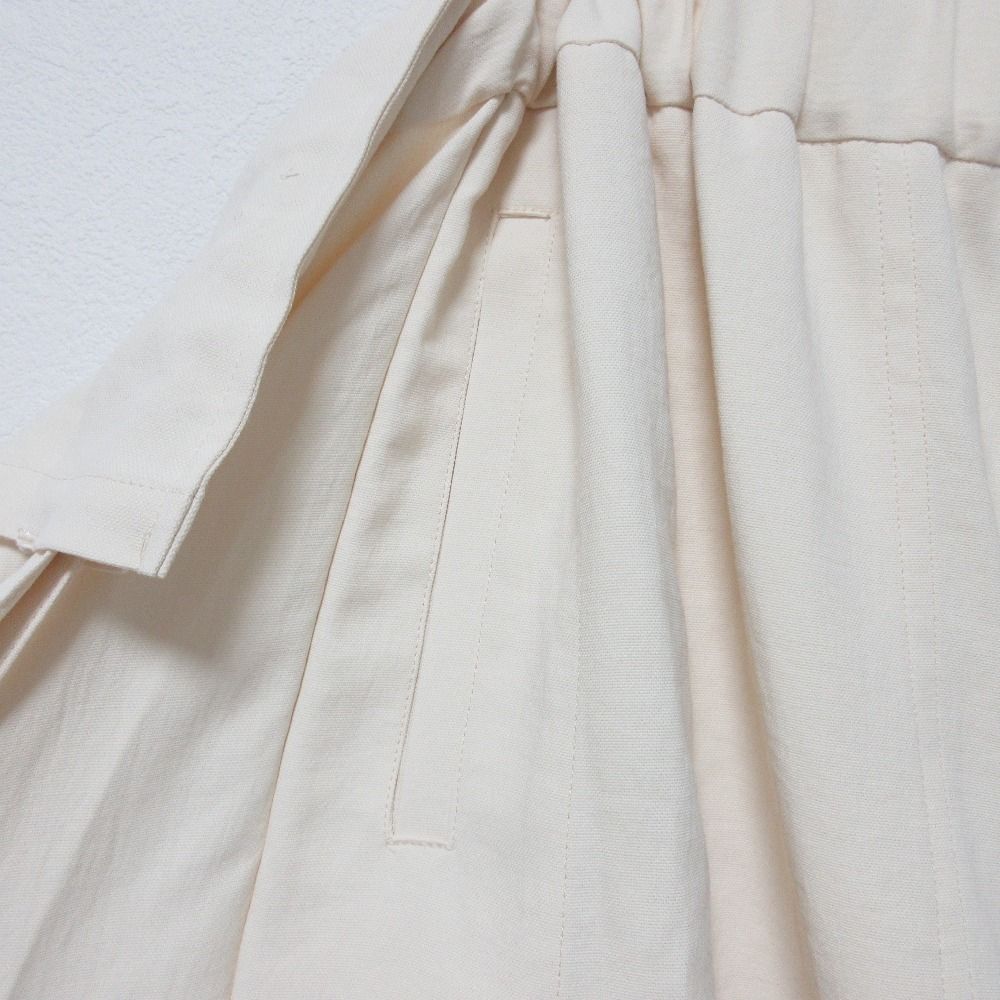  ISSEY MIYAKE イッセイミヤケ レイヤード ワイドパンツ イージーパンツ サイズ2 アイボリー メンズ レディース 古着 ワイドパンツ イージーパンツ パンツ