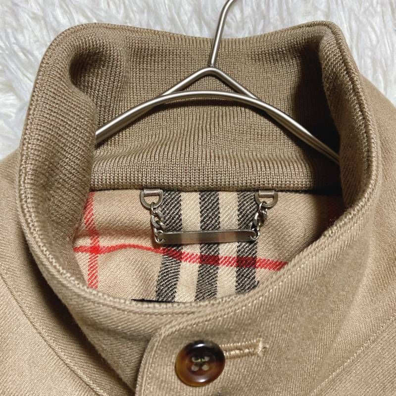 【希少】バーバリー スイングトップ ノバチェック ハリントンジャケット ベージュ BURBERRY 古着 バーバリー Burberry's ハリントンジャケット スイング