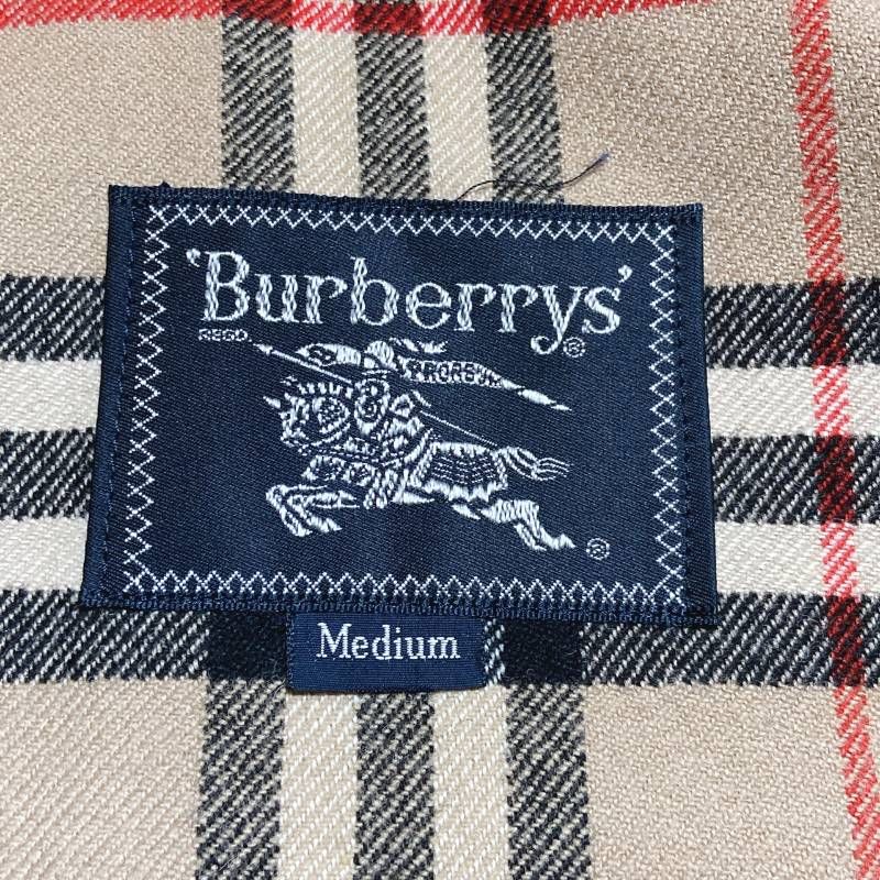 80s Burberrysハリントンジャケット短丈スイングトップノバチェック紺M 80s vintage】スイングトップ ブルゾン ハリントンジャケット 裏地