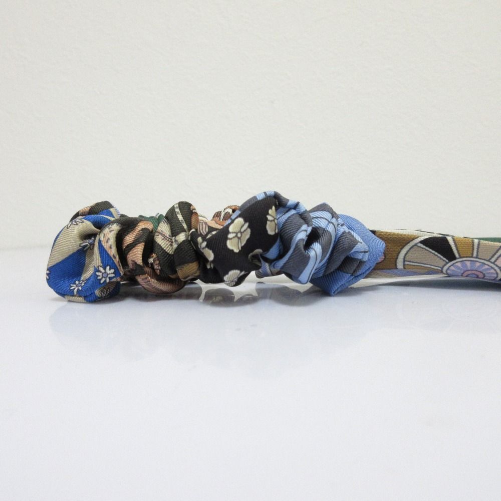 新品同様 HERMES エルメス ベラ シルク スカーフ シュシュ ヘア