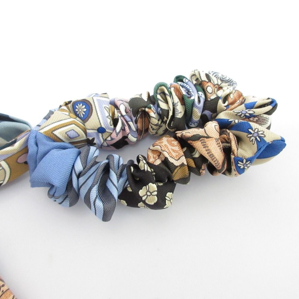 HERMES エルメス ベラ シルク スカーフ シュシュ ヘア マルチ レディース 古着