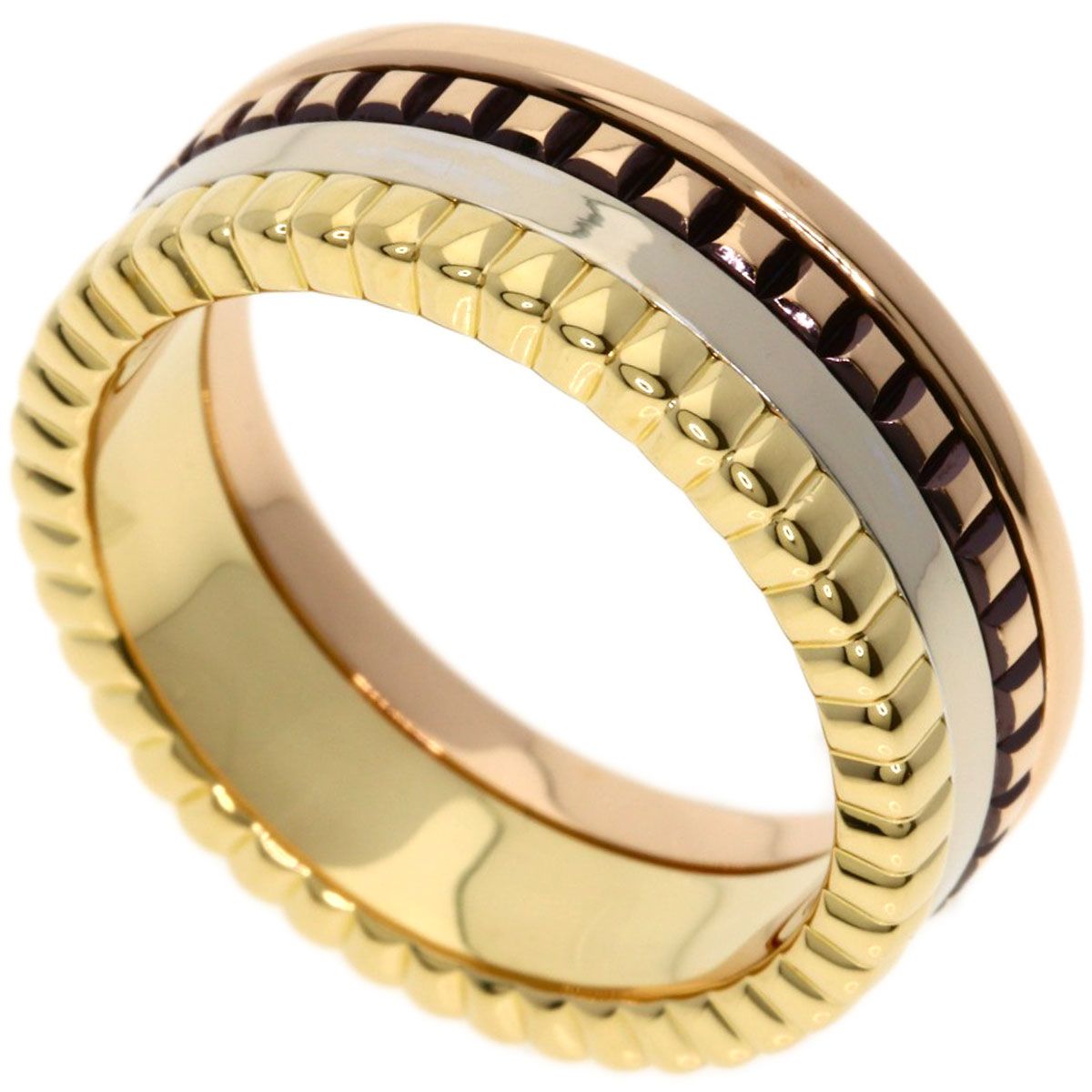 Boucheron ブシュロン キャトル クラシック 50 リング 指輪 K 18 YG PG WG レディース