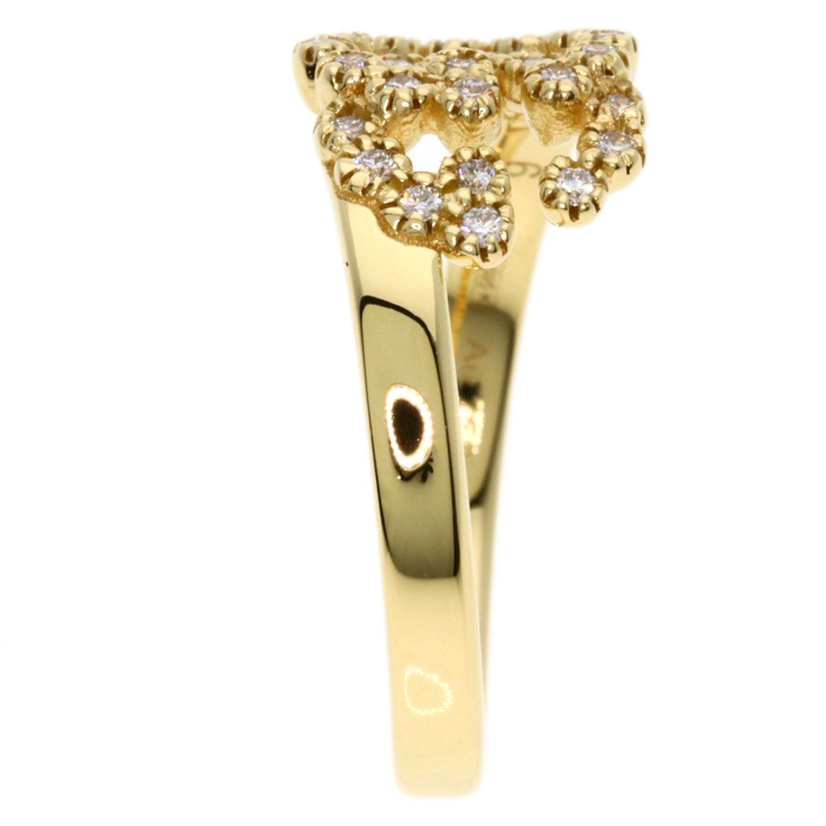 グッチ リング ダイヤ ダイヤモンド GGランニング 日本サイズ6号 K18WG グッチ リング ダイヤ ダイヤモンド GGランニング 日本サイズ6号 K18WG