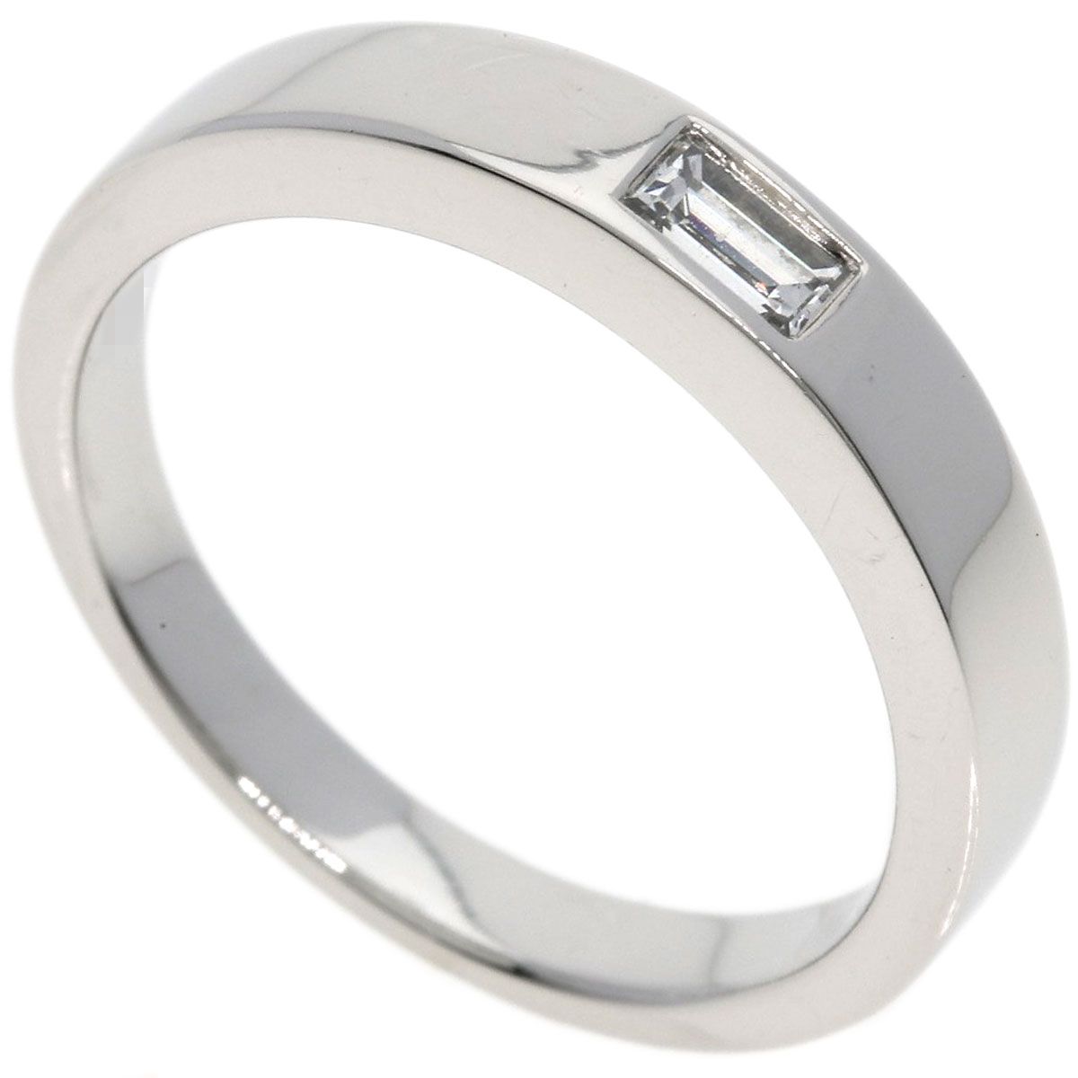 HARRY WINSTON ハリーウィンストン ワンバゲット ダイヤモンド リング 指輪 PT 950 レディース