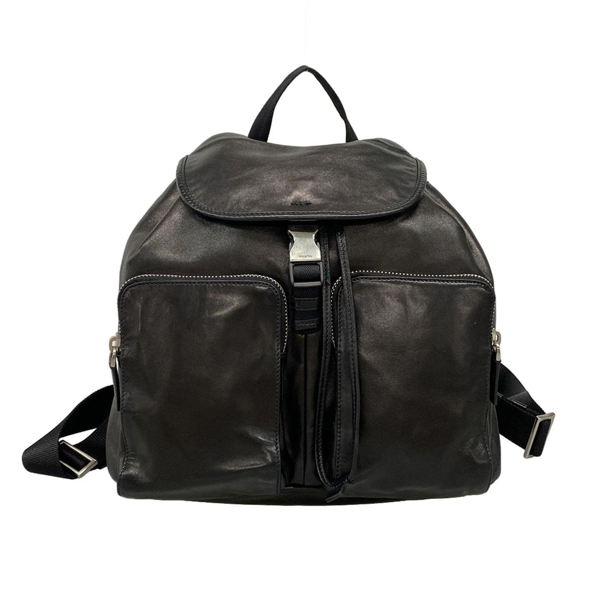 PRADA プラダ リュックサック - VZ0031 黒 レザー