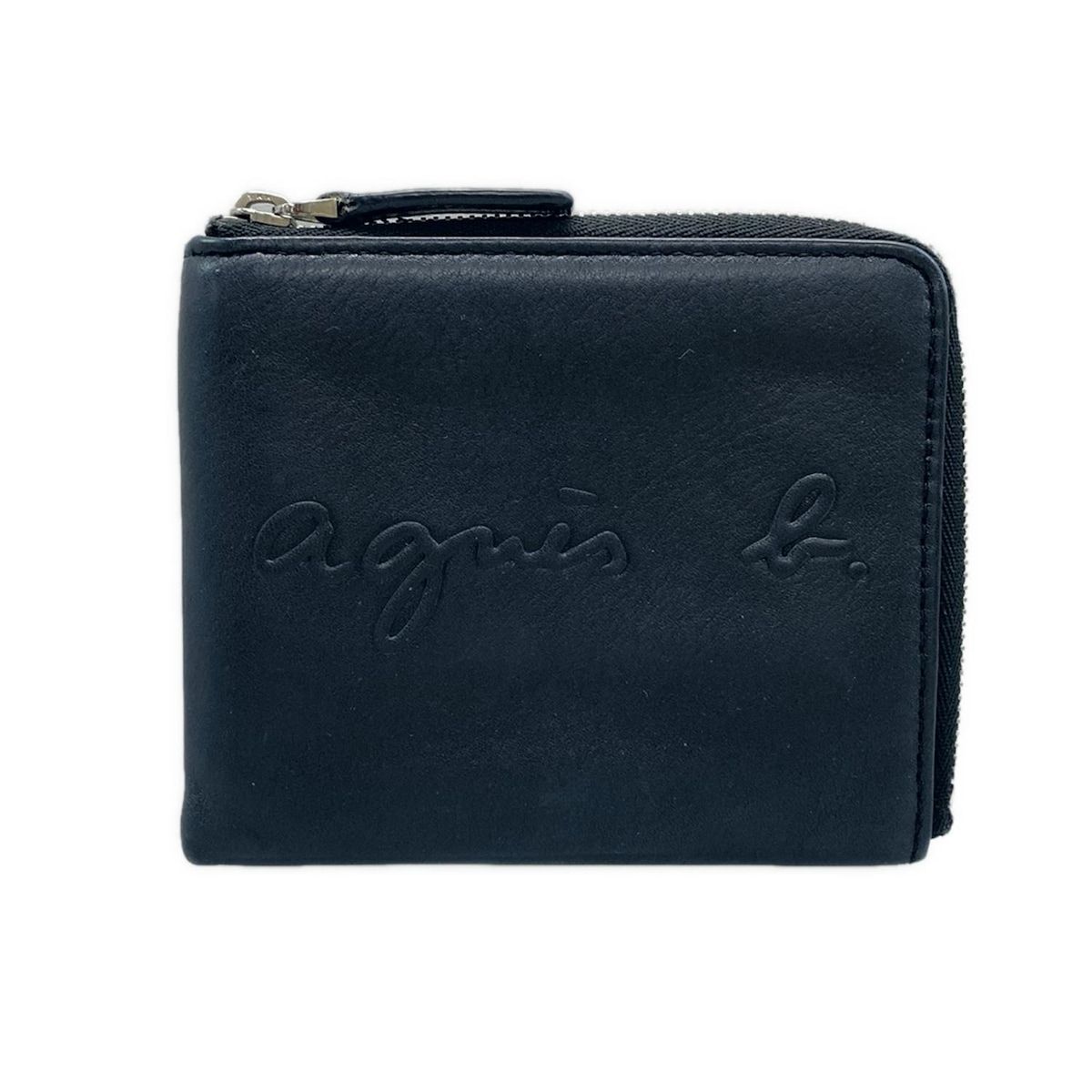 agnes b(アニエスベー) コインケース - ダークネイビー L字ファスナー