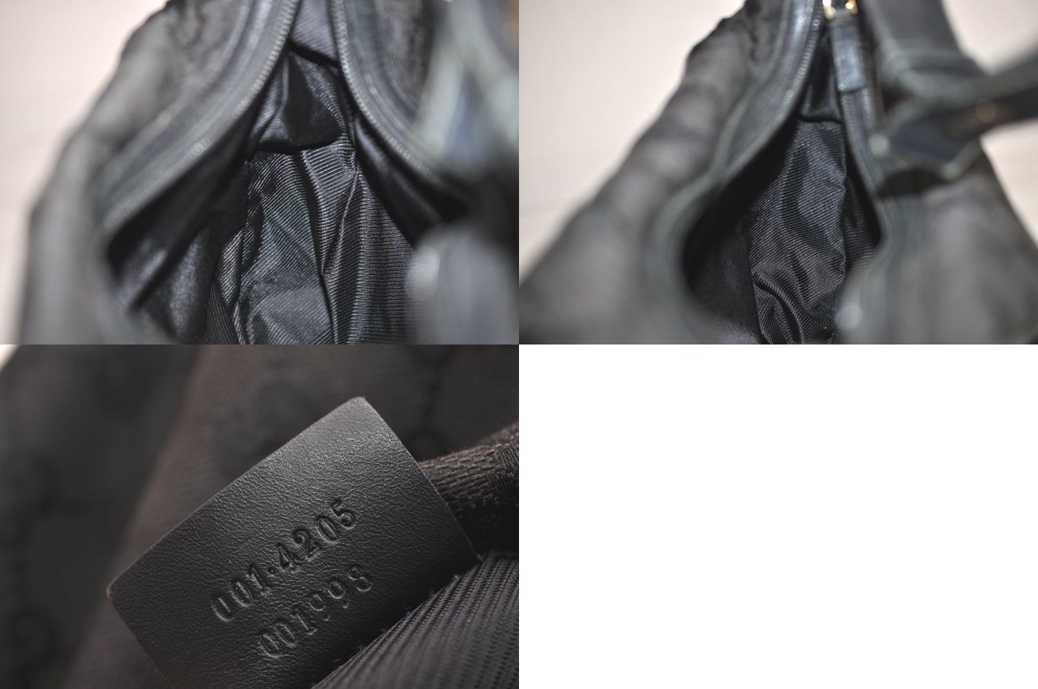 賢者の GUCCI グッチ ヴィンテージ ショルダーバッグ 財布 GGキャンバス レザー 0014205 ブラック 4273N 【最安値激安】