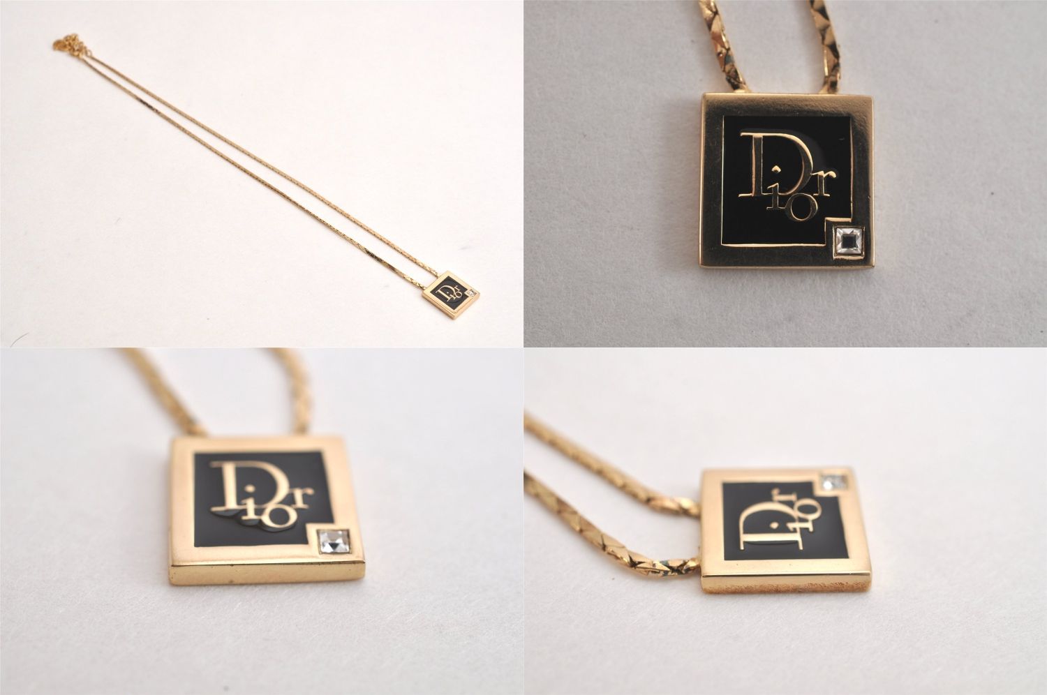 レディース Christian Dior ディオール ゴールド トーン チェーン 