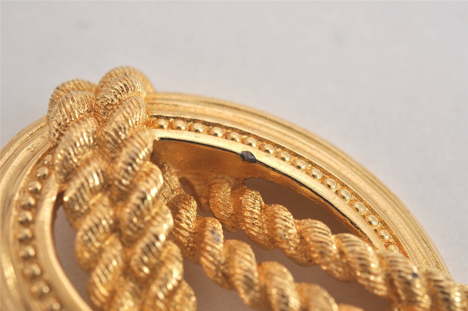 Christian Dior ディオール ヴィンテージ 紐 モチーフ ブローチ