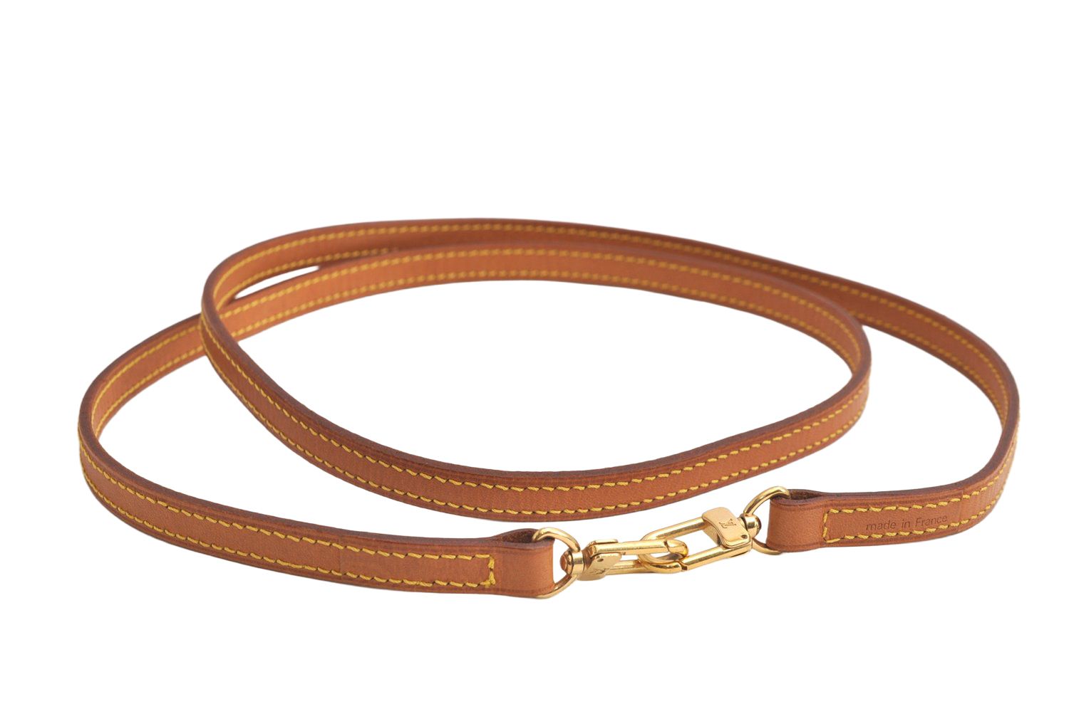 LOUIS VUITTON ルイヴィトン レザー ショルダーストラップ ベージュ 47.2 LV 4330N