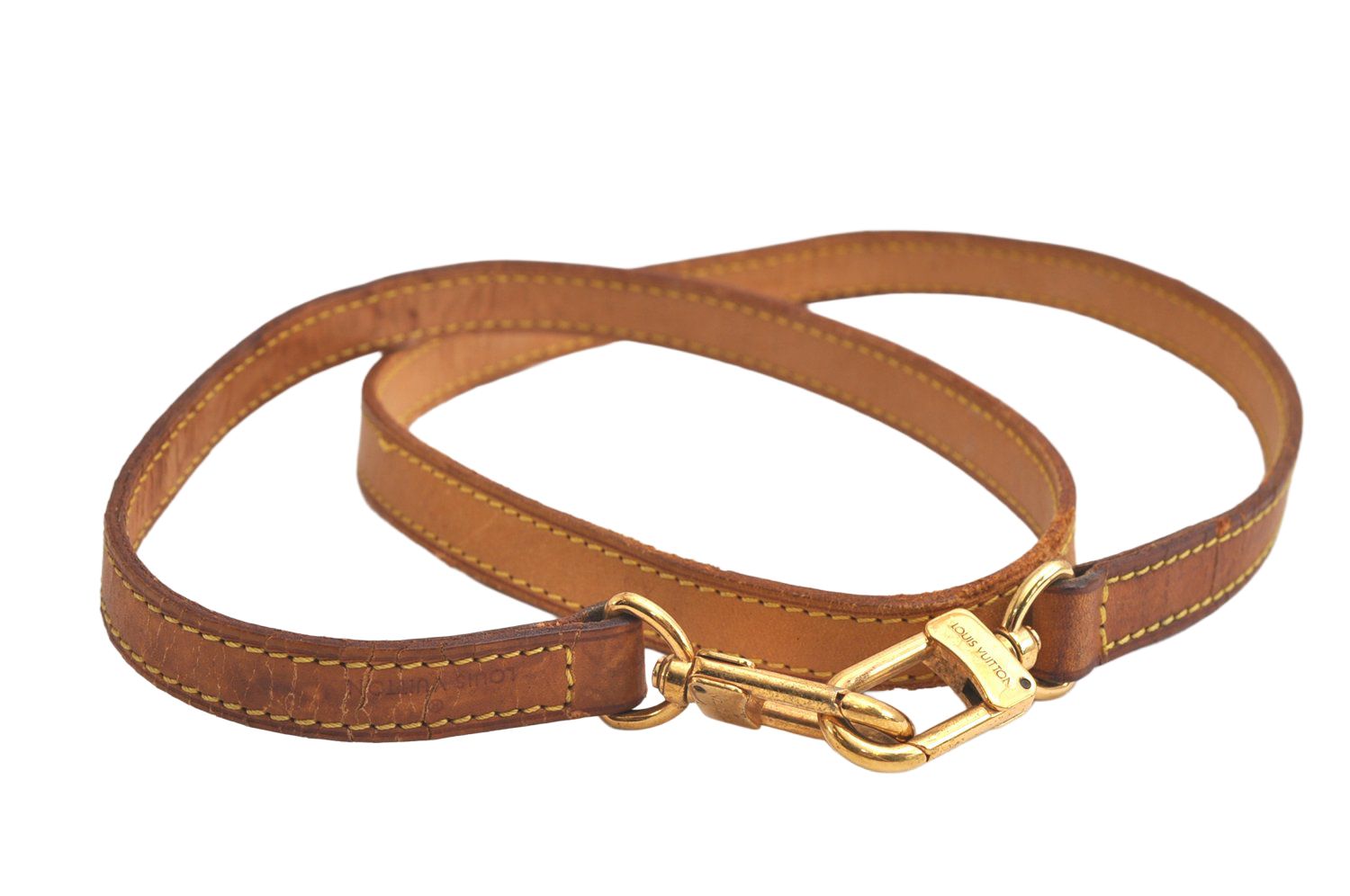 LOUIS VUITTON ルイヴィトン レザー ショルダーストラップ ベージュ 38.6 LV 4331N