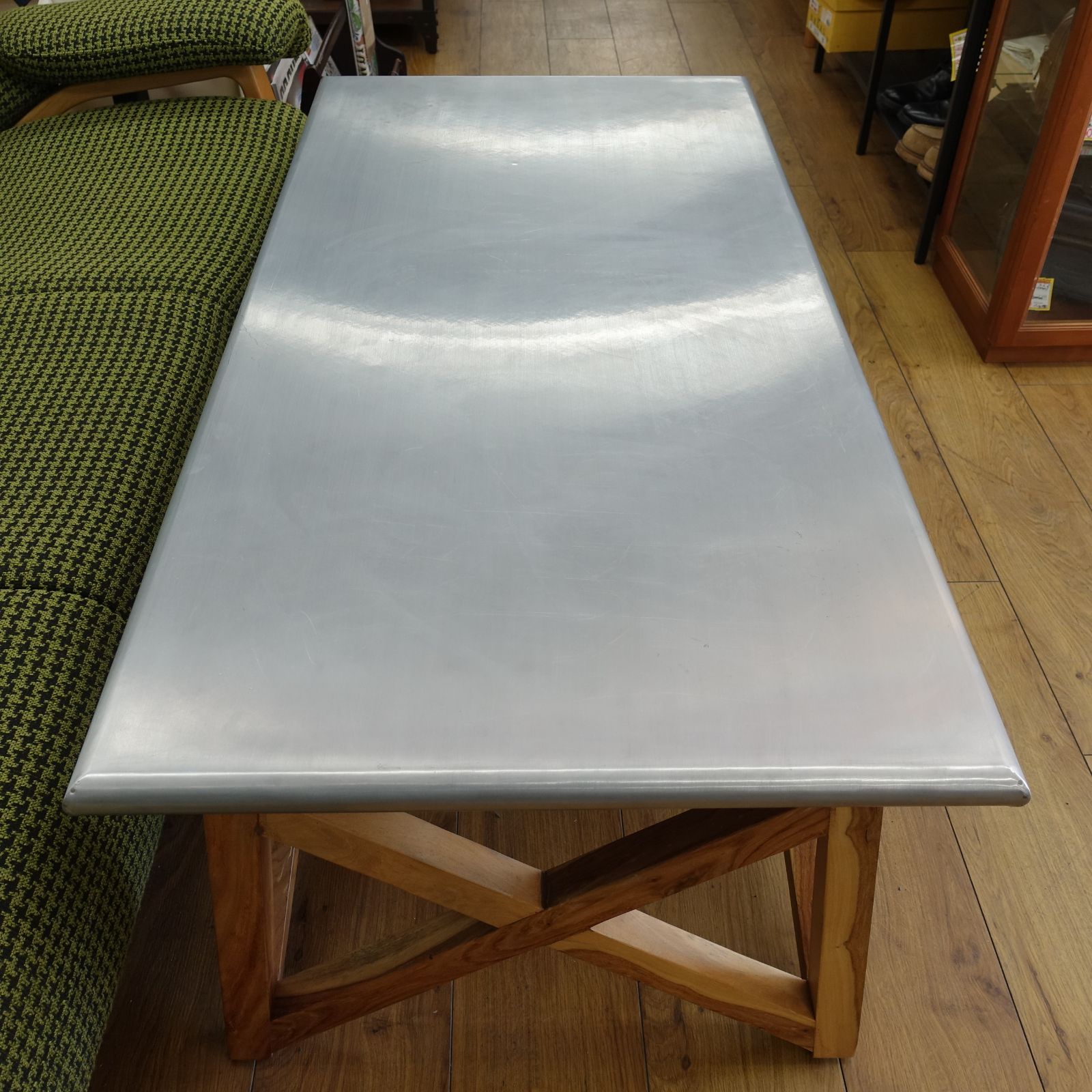 WTWマーベリックコーヒーテーブル　アルミ天板　西海岸風 wtw WTW マーベリックス コーヒーテーブル 西海岸スタイル