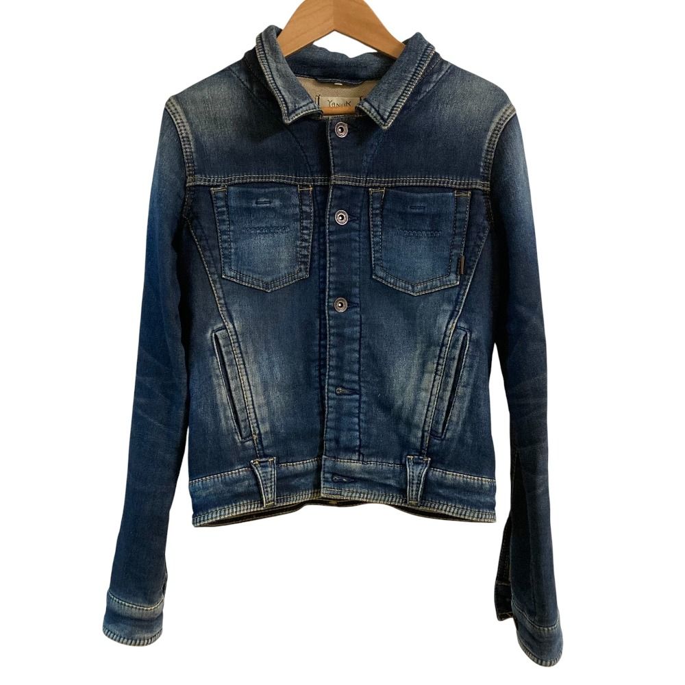 美品 YANUK ヤヌーク ストレッチ スウェット デニム ジャケット