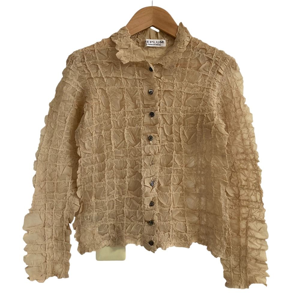 PEPLUM by YOSHIKI HISHINUMA　ブラウス 美品 PEPLUM by YOSHIKI HISHINUMA ヨシキヒシヌマ ロングスリーブ