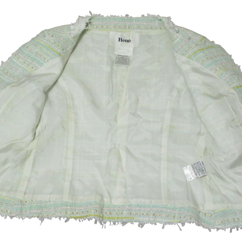 人気 スローブイエナ 金ボタンツィーディジャケット スマイル 大人