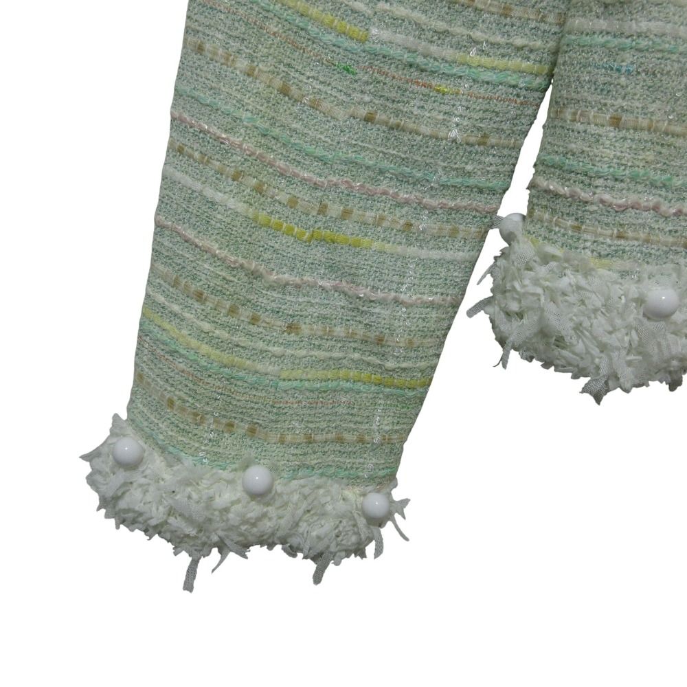 極美品 トリーバーチ ツイードノーカラージャケット フォーマル