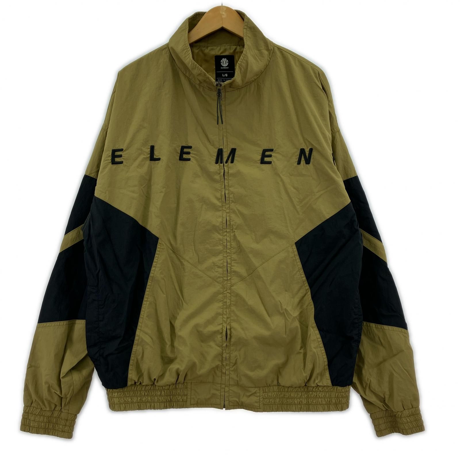 ELEMENT エレメント ロゴ刺繍 バイカラーナイロンジャケット