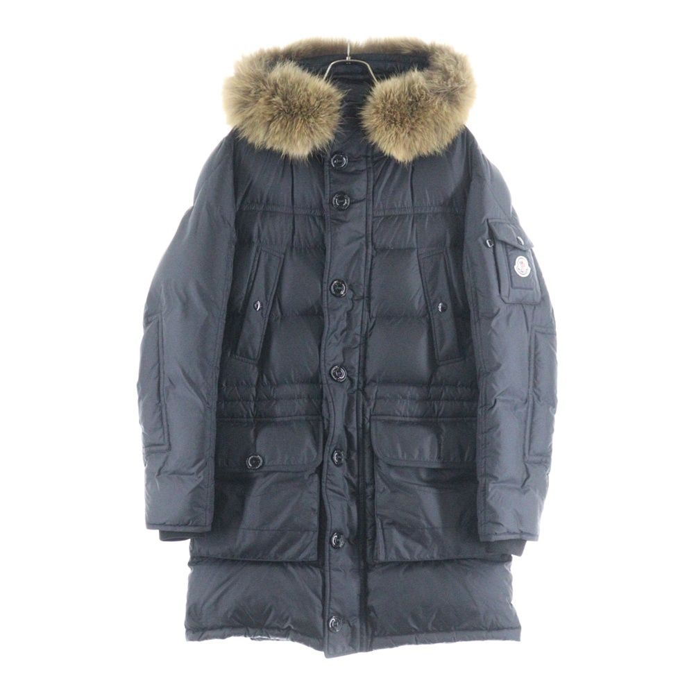 MONCLER モンクレール 16AW AFFTON GIUBBOTTO アフトン コヨーテファー フーデッド ダウンジャケット コート ネイビー B20914233025 54654