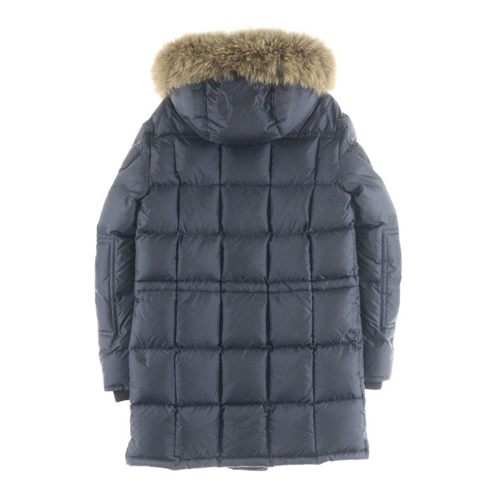 MONCLER モンクレール 16AW AFFTON GIUBBOTTO アフトン コヨーテファー フーデッド ダウンジャケット コート ネイビー B20914233025 54654
