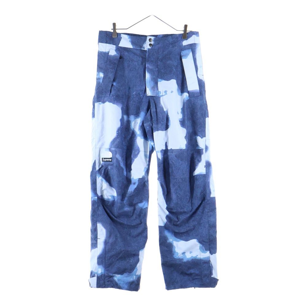 SUPREME シュプリーム 21AW ×THE NORTH FACE Bleached Denim Print Mountain Pant ブリーチ総柄プリントマウンテンパンツ ブルー NP52101I