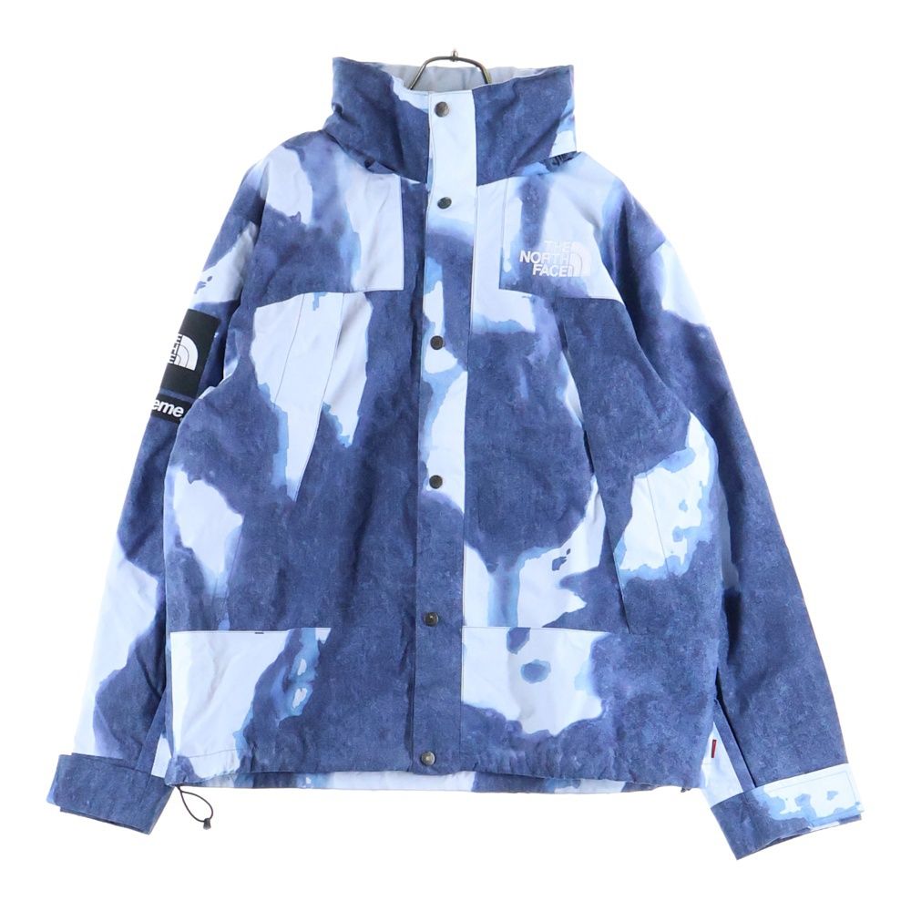 SUPREME シュプリーム 21AW ×THE NORTH FACE Bleached Denim Print Mountain Jacket ブリーチデニムプリント マウンテン ジャケット ブルー NP52100I