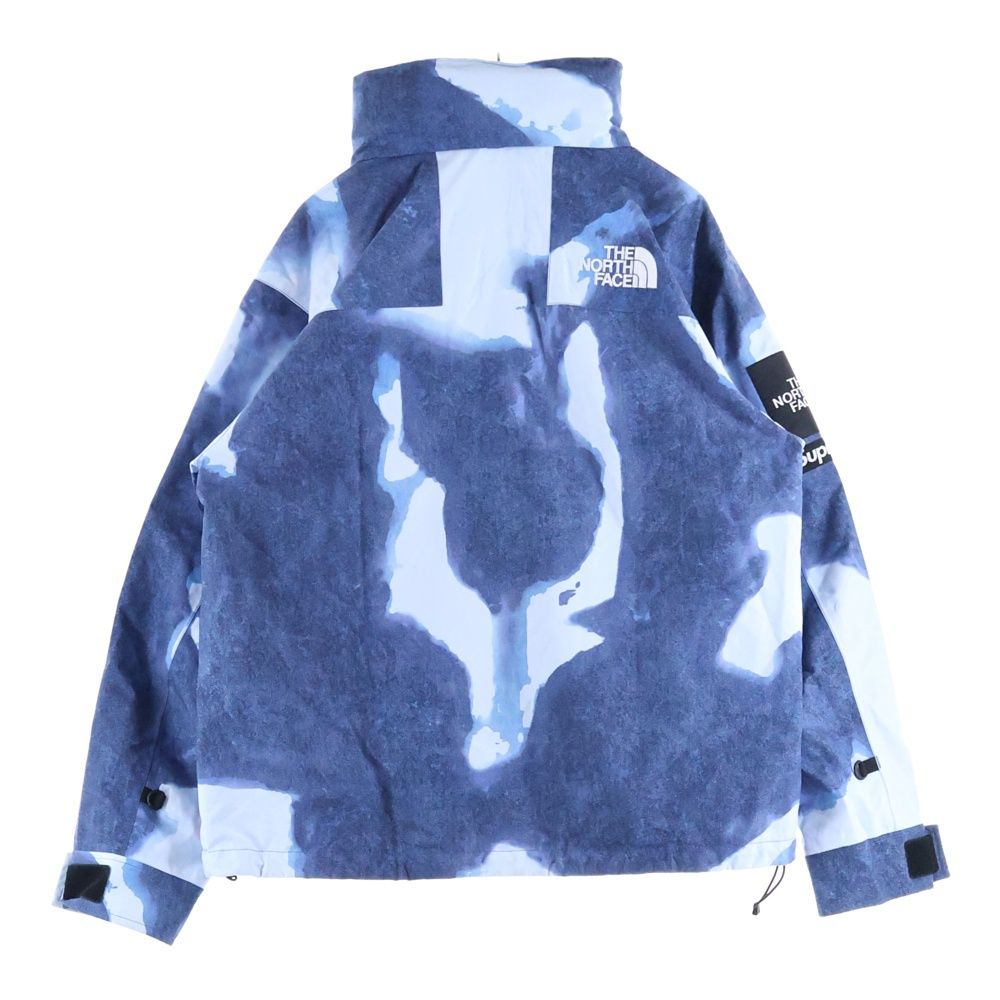 SUPREME シュプリーム 21AW ×THE NORTH FACE Bleached Denim Print Mountain Jacket ブリーチデニムプリント マウンテン ジャケット ブルー NP52100I