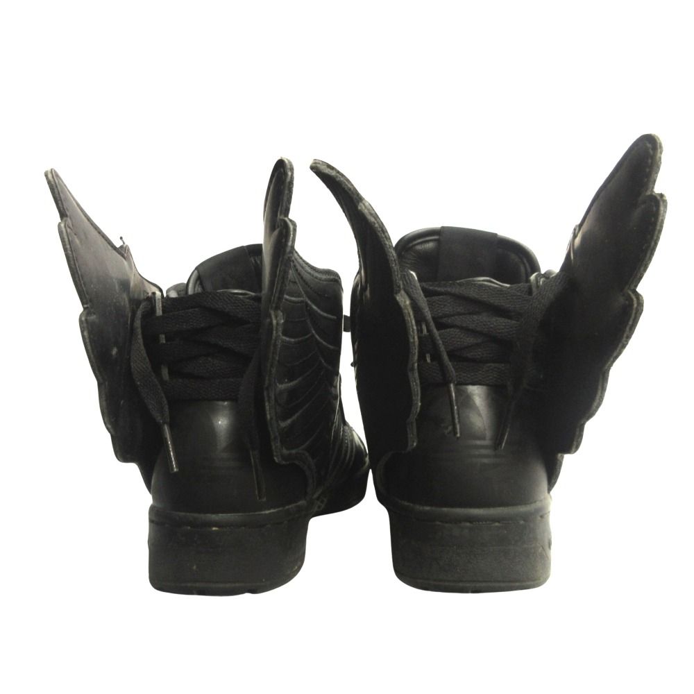 【美品】アディダス ジェレミースコット ウィング スニーカー 24.5 黒 中古・古着通販】adidas (アディダス) JEREMY SCOTT (ジェレミー