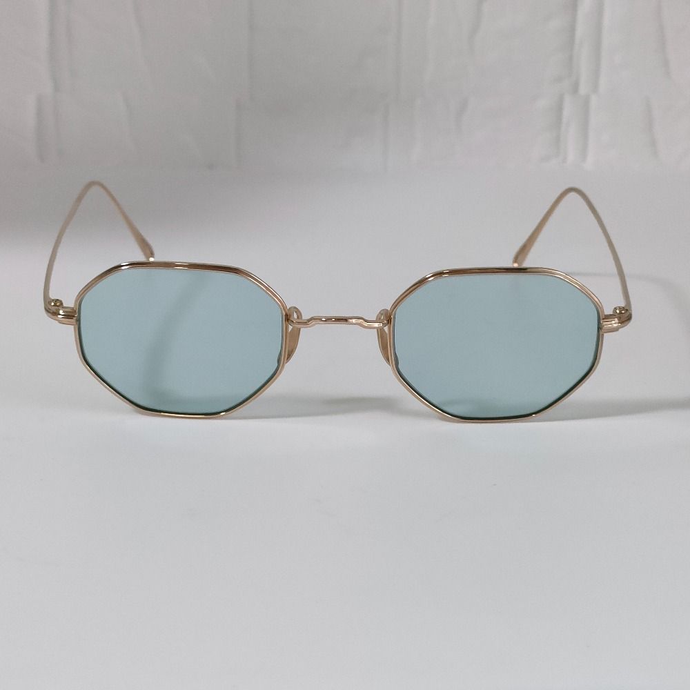 ayame アヤメ OCTA オクタ メタルフレーム 八角形 サングラス 眼鏡 アイウェア シャンパンゴールド メンズ レディース 古着